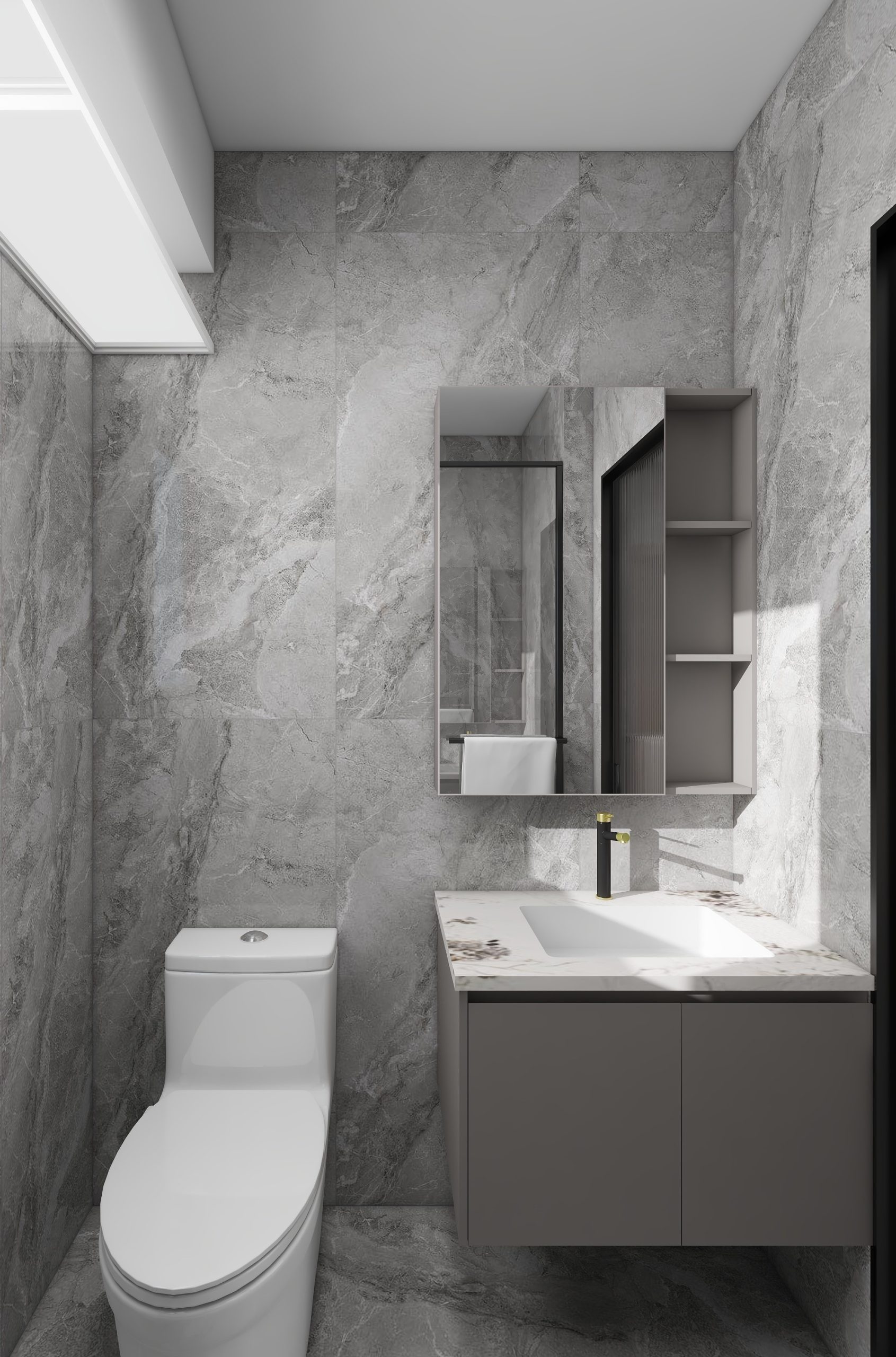 Grove Spring 5-Room Design C (Kitchen, Master Bedroom, and Bathroom Cabinets)