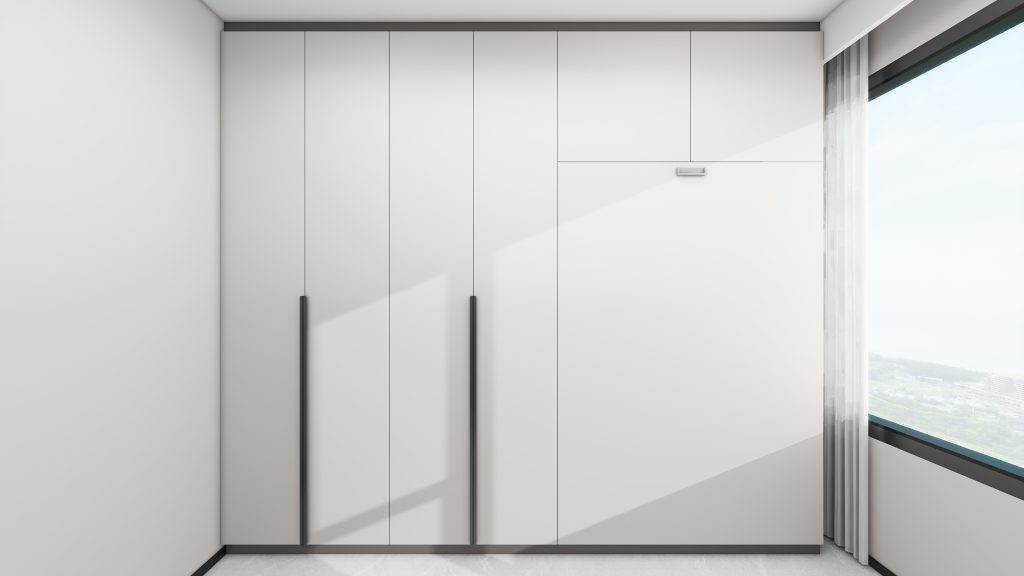 Bedroom 2 Space Saving Beds with Casement Wardrobe  (11.5  feet)