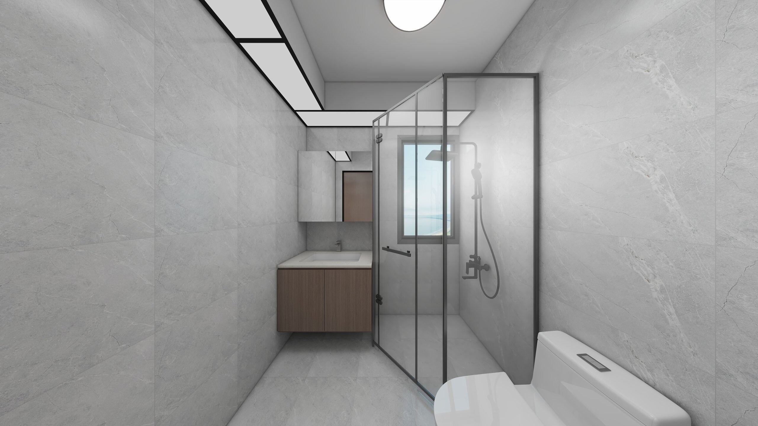 Common Bathroom Top & Bottom Cabinets (5 feet)