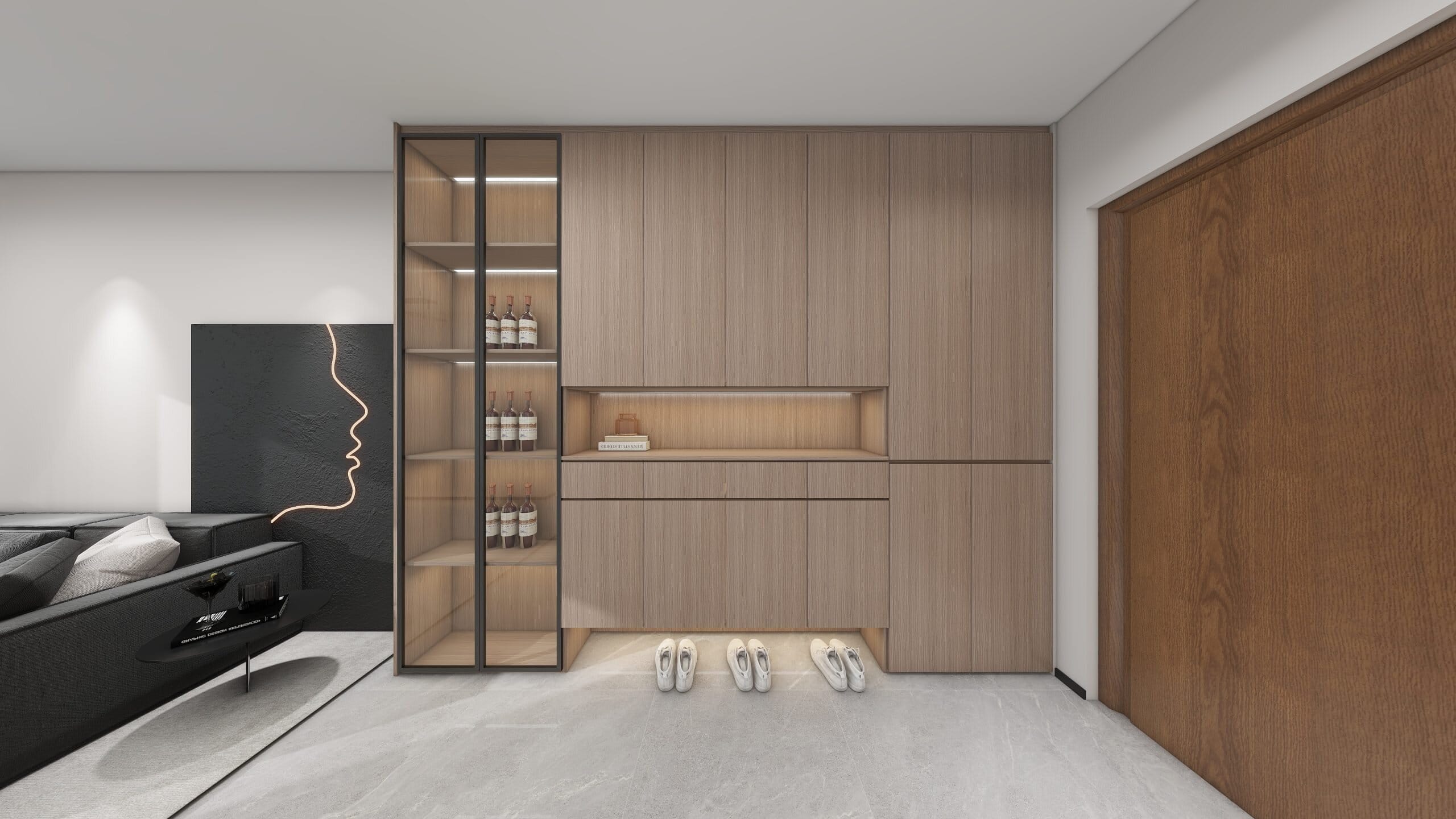 FoyerFull Height Display & Storage Cabinet (11.5 feet)