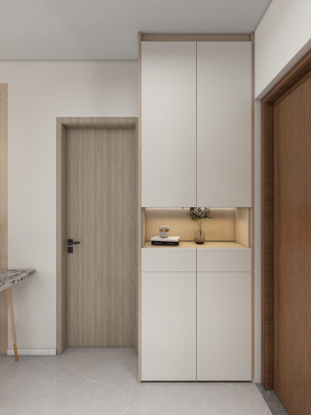 Foyer Full Height Shoes Cabinet  (3 feet)