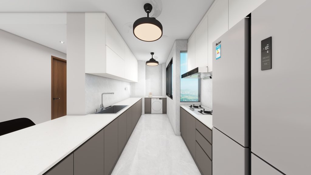 Tengah Parc Clover 4-Room Design C (Kitchen, Master Bedroom, and Bathroom Cabinets)