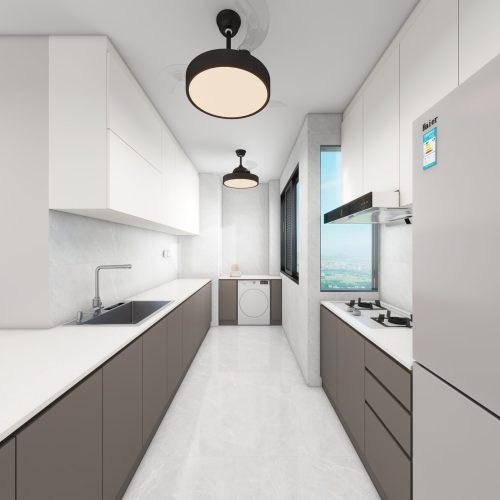 Tengah Parc Clover 4-Room Design C (Kitchen, Master Bedroom, and Bathroom Cabinets)