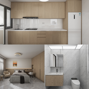 Punggol Point Cove 5-Room Design B (Kitchen, Master Bedroom, and Bathroom Cabinets)
