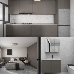 Punggol Point Cove 5-Room Design C (Kitchen, Master Bedroom, and Bathroom Cabinets)