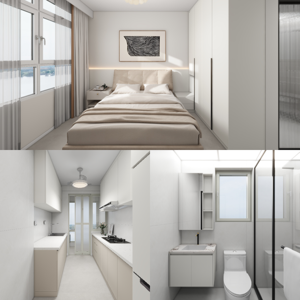 Tengah Parc Glen 5-Room Design A (Kitchen, Master Bedroom, and Bathroom Cabinets)