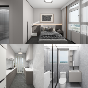 Tengah Parc Glen 5-Room Design C (Kitchen, Master Bedroom, and Bathroom Cabinets)