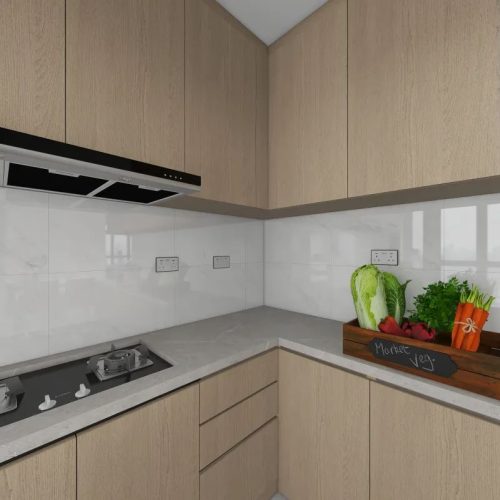 Punggol Point Cove 4-Room Design B (Kitchen, Master Bedroom, and Bathroom Cabinets)