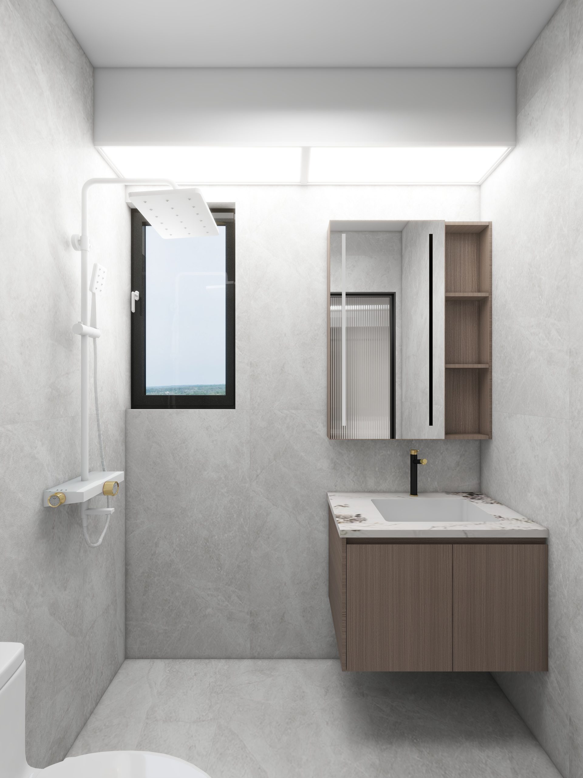 Common Bathroom Top & Bottom Cabinets (5 feet)