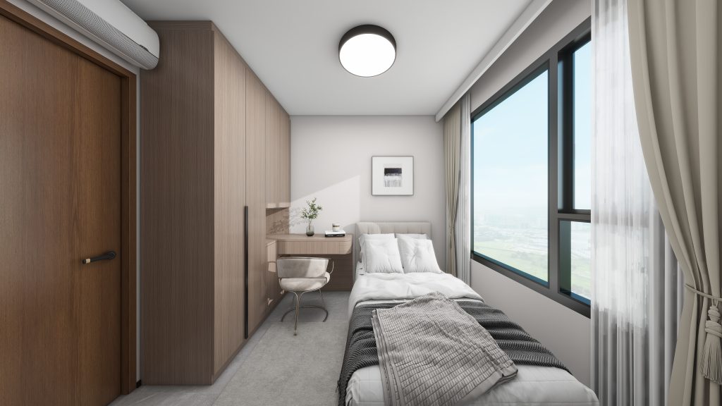 Bedroom 1 Casement Wardrobe with Dressing Table (7 feet)