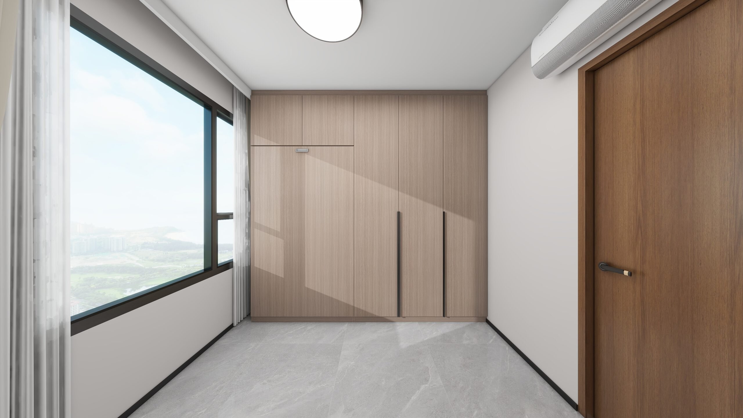 Bedroom 2 Space Saving Beds with Casement Wardrobe  (9  feet)