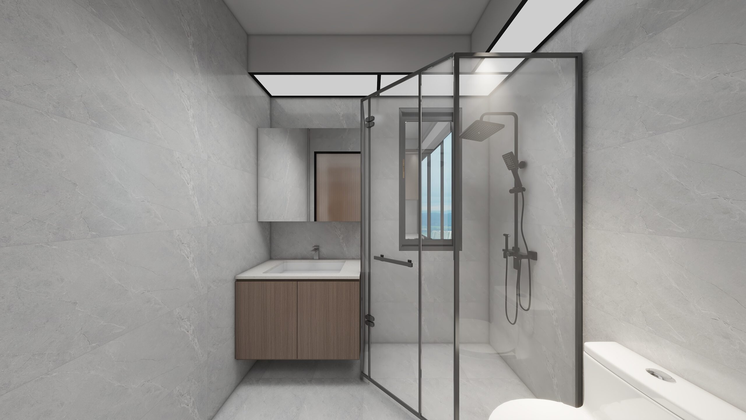 Common Bathroom Top & Bottom Cabinets (5 feet)