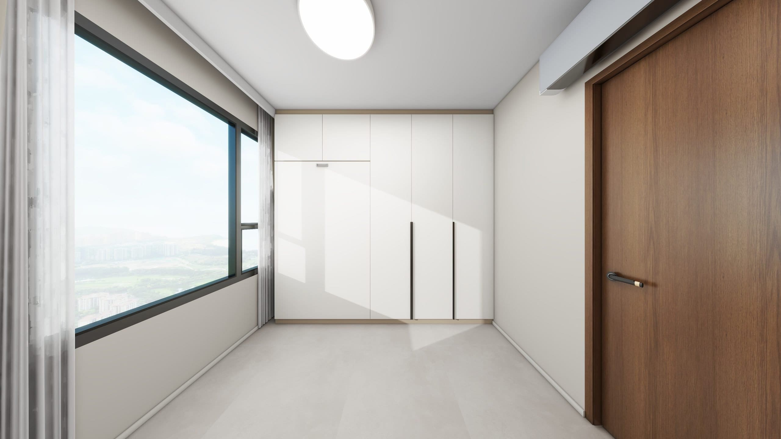 Bedroom 2 Space Saving Beds with Casement Wardrobe  (9  feet)