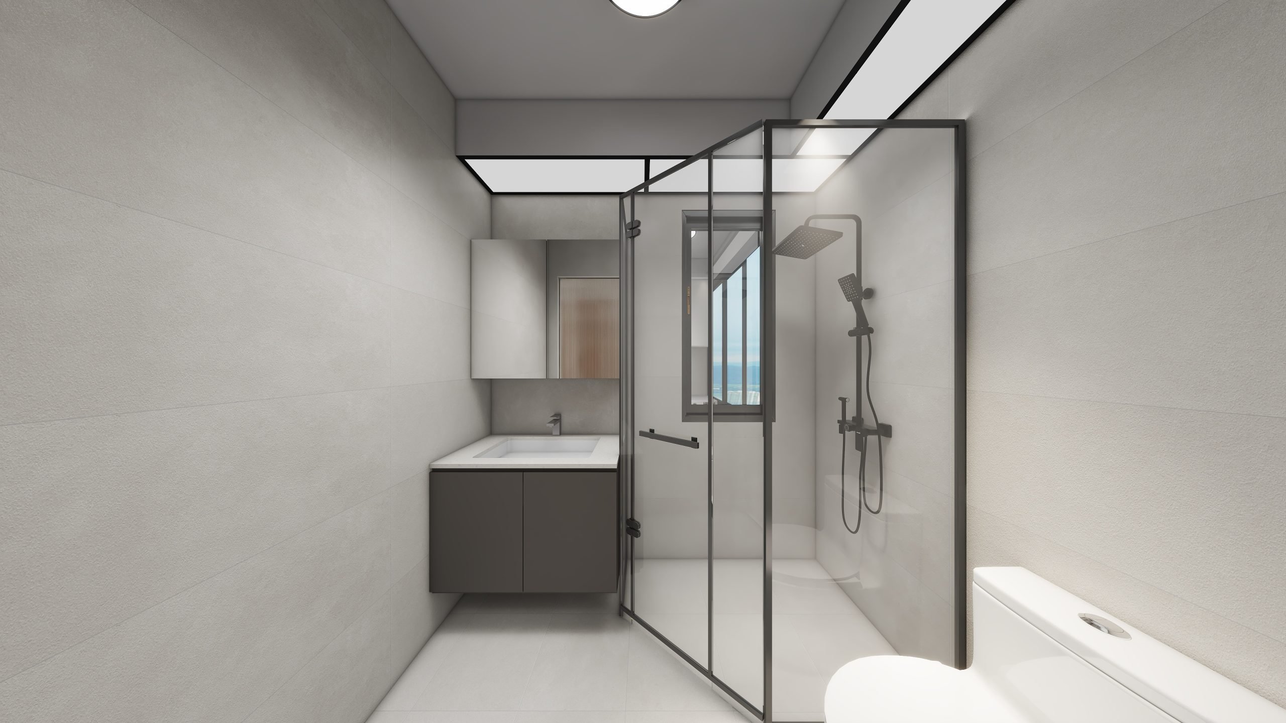 Common Bathroom Top & Bottom Cabinets (5 feet)