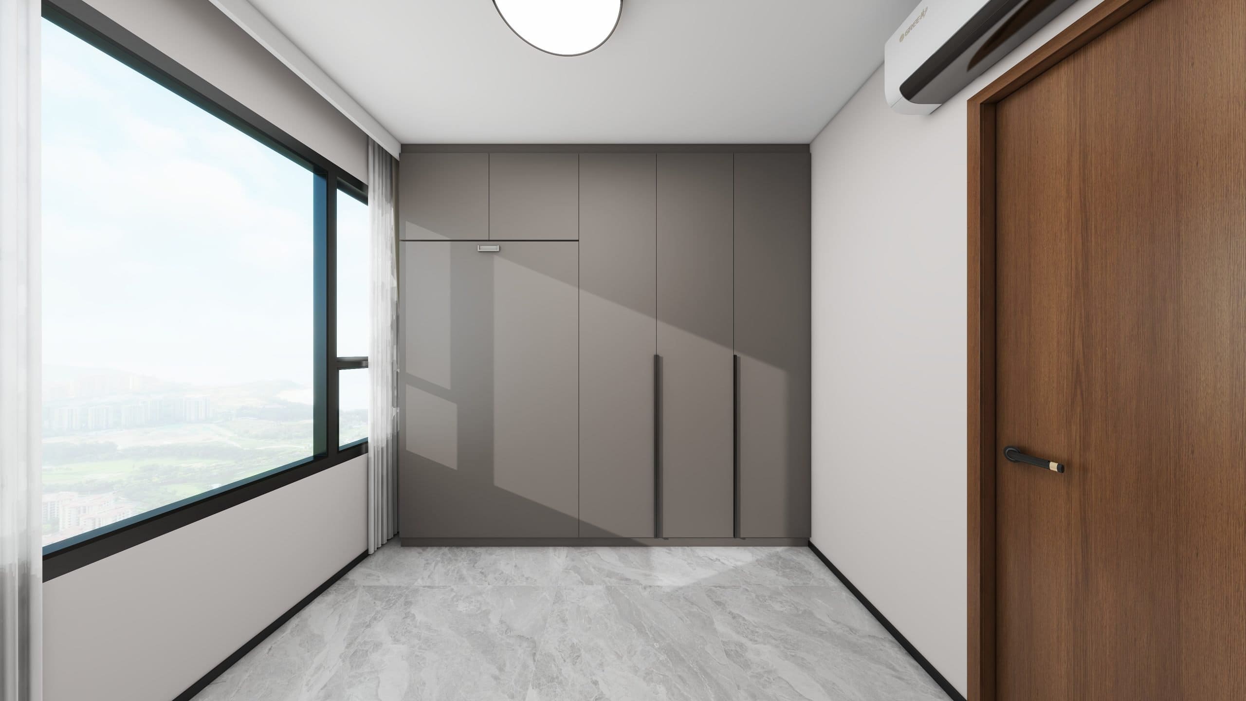 Bedroom 2 Space Saving Beds with Casement Wardrobe  (9  feet)
