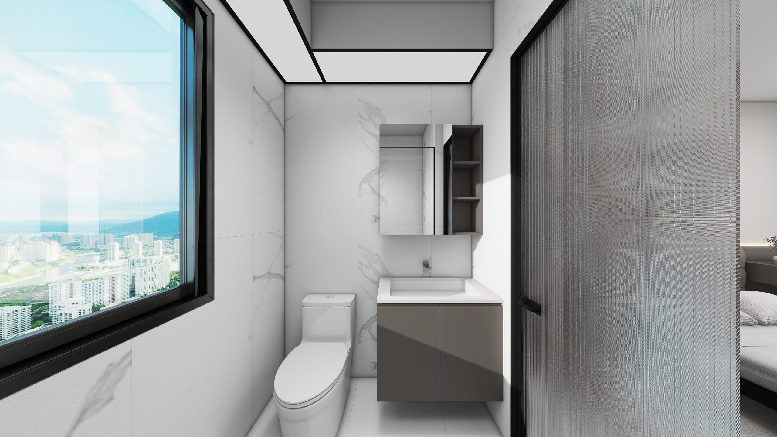 Grove Spring 4-Room Design B (Kitchen, Master Bedroom, and Bathroom Cabinets)