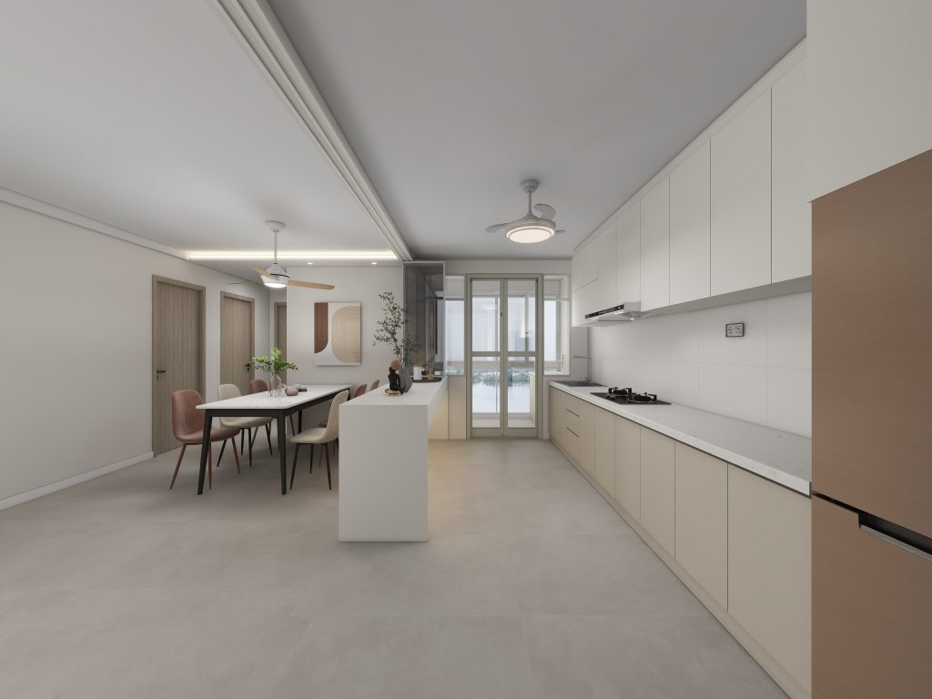 Kitchen Island with Sintered Stone (8 feet)