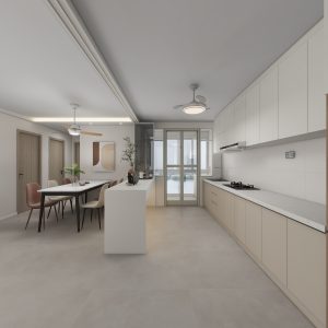 Kitchen Island with Sintered Stone (8 feet)