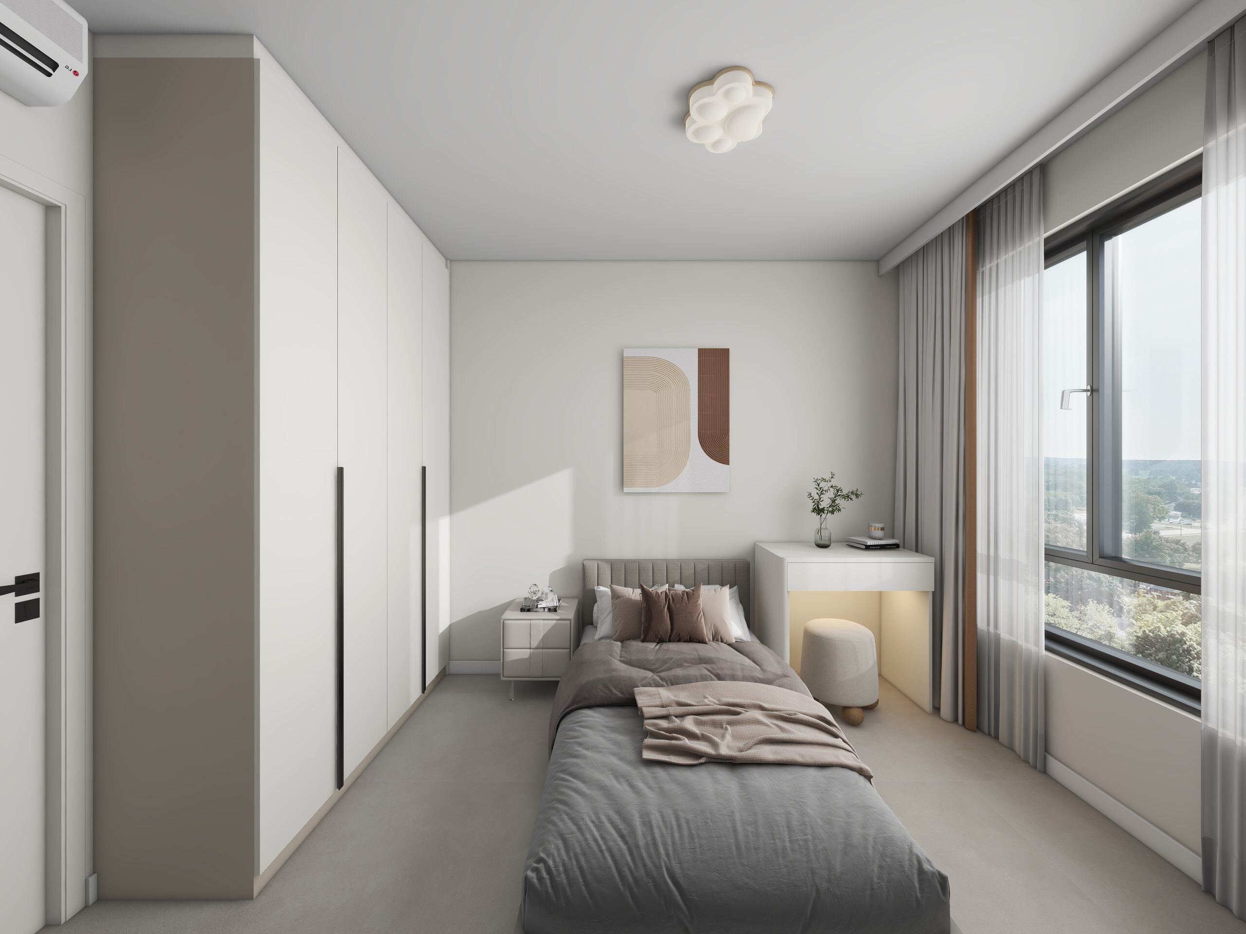 Bedroom 1 Casement Wardrobe (5 feet)