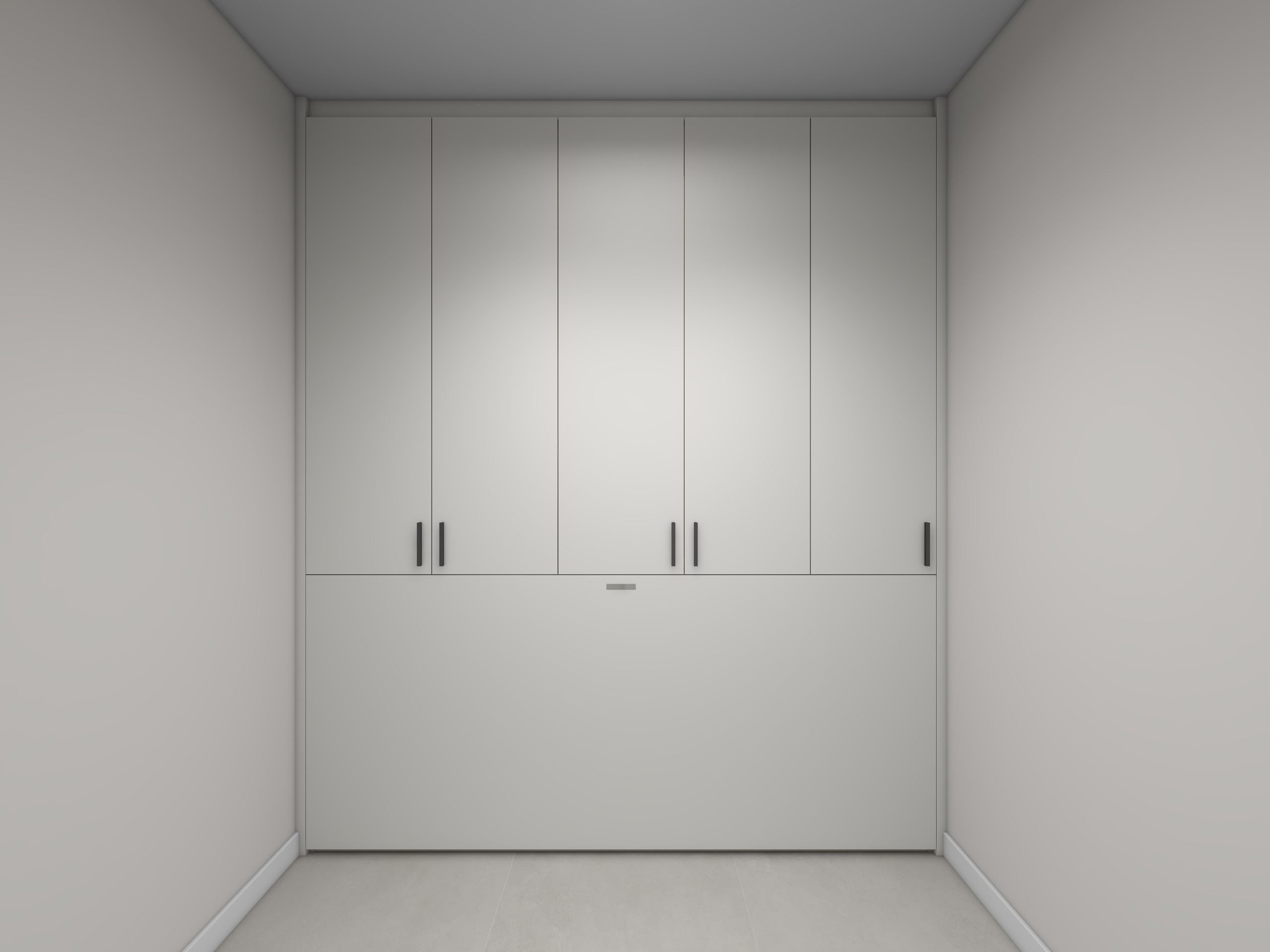 Bomb Shelter Full Height Space Saving Beds with Storage Cabinet (7 feet)