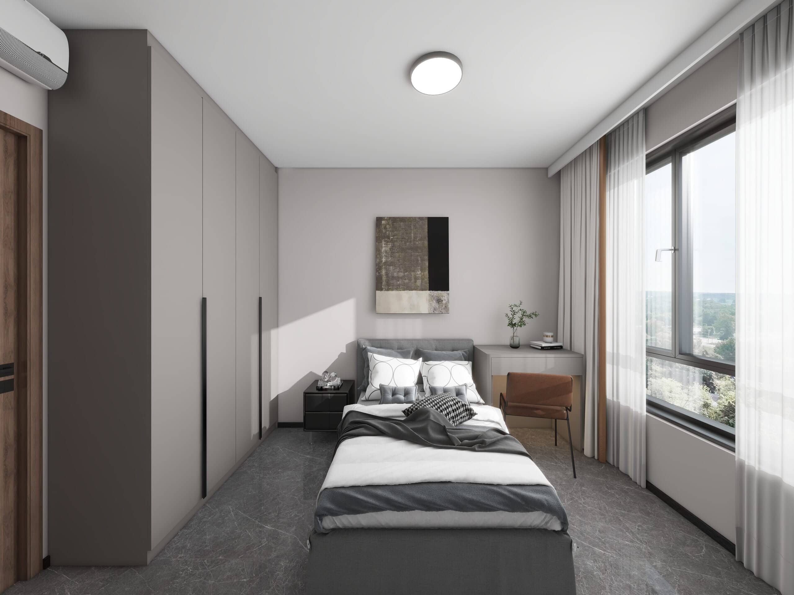 Bedroom 1 Casement Wardrobe (5 feet)