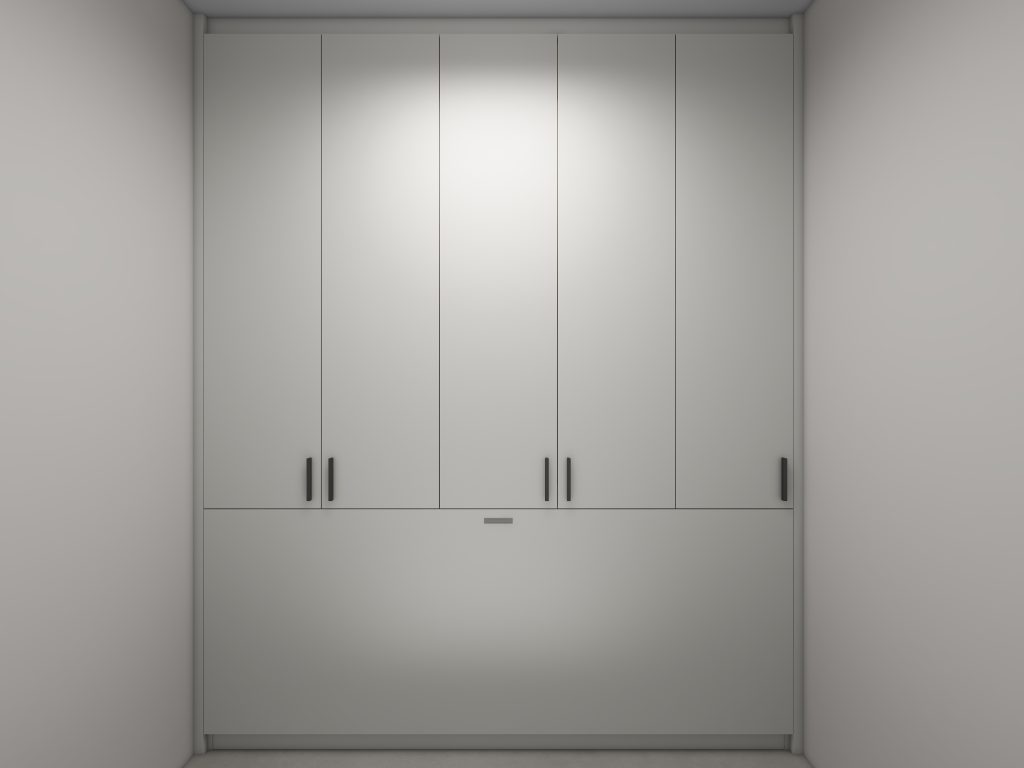 Bomb Shelter Full Height Space Saving Beds with Storage Cabinet (7.5 feet)