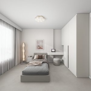 Bedroom 1 Casement Wardrobe with Dressing Table (8 feet)