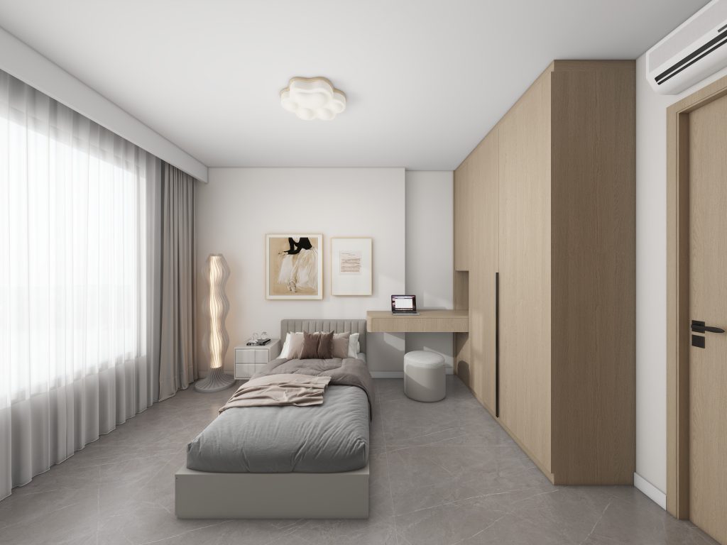 Bedroom 1 Casement Wardrobe with Dressing Table (8 feet)