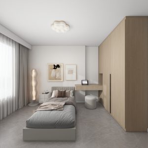 Bedroom 1 Casement Wardrobe with Dressing Table (8 feet)