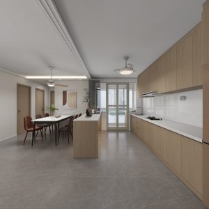 Kitchen Island with Sintered Stone (8 feet)
