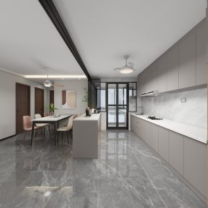 Kitchen Island with Sintered Stone (8 feet)