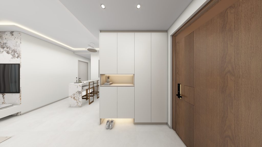 Foyer Full Height Shoes Cabinet  (5 feet)