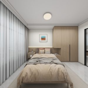 Master Bedroom Bedhead with LED light