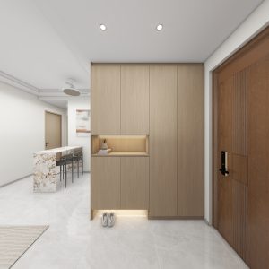 Foyer Full Height Shoes Cabinet  (5 feet)