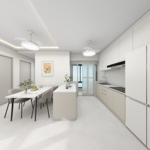 Kitchen Island with Sintered Stone  (6 feet)