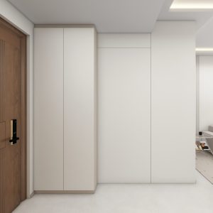 Foyer Full Height Shoes Cabinet and Bomb Shelter Door (6 feet)