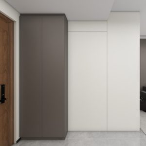 Foyer Full Height Shoes Cabinet and Bomb Shelter Door (6 feet)