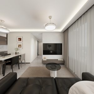 Living Suspended Tv Console & Feature Wall (6 feet)