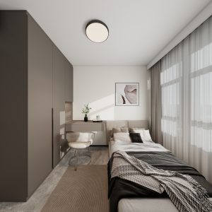 Bedroom 1 Casement Wardrobe with Dressing Table (7 feet)