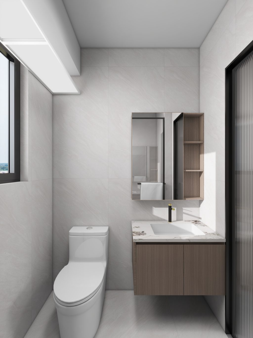 Grove Spring 5-Room Design B (Kitchen, Master Bedroom, and Bathroom Cabinets)