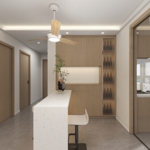 Dining Full Height Storage & Display cabinet  (6 feet)