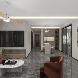 Living Suspended Tv Console & Feature Wall  (6 feet)