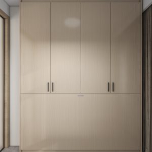 Bedroom 1 Full Height Space Saving Beds with Storage Cabinet (7 feet)