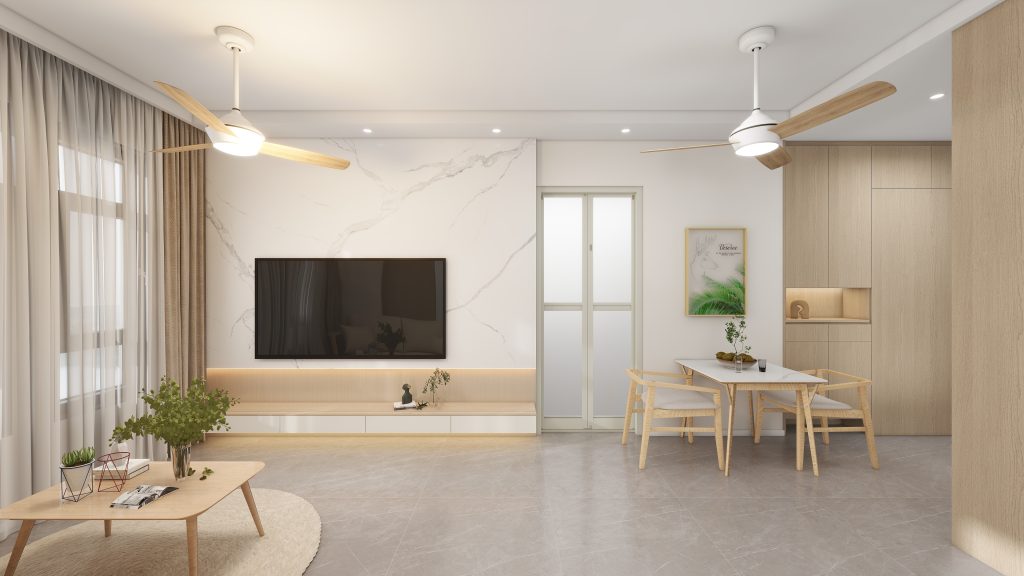 Living Suspended Tv Console & Feature Wall  (9 feet)