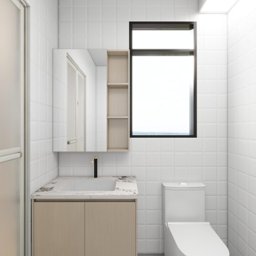 Hougang Citrine 2-Room Design B (Kitchen, Master Bedroom, and Bathroom Cabinets)