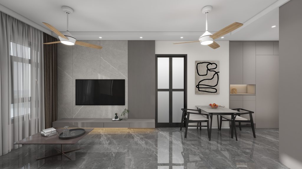 Living Suspended Tv Console & Feature Wall  (9 feet)
