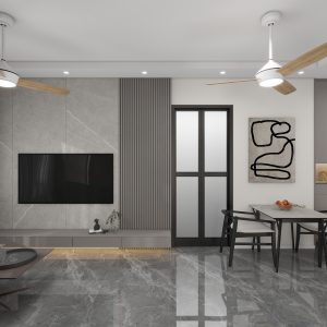 Living Suspended Tv Console & Feature Wall  (9 feet)