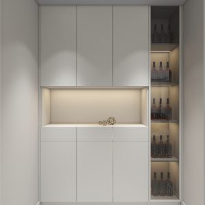 Dining Full Height Storage & Display cabinet  (6 feet)