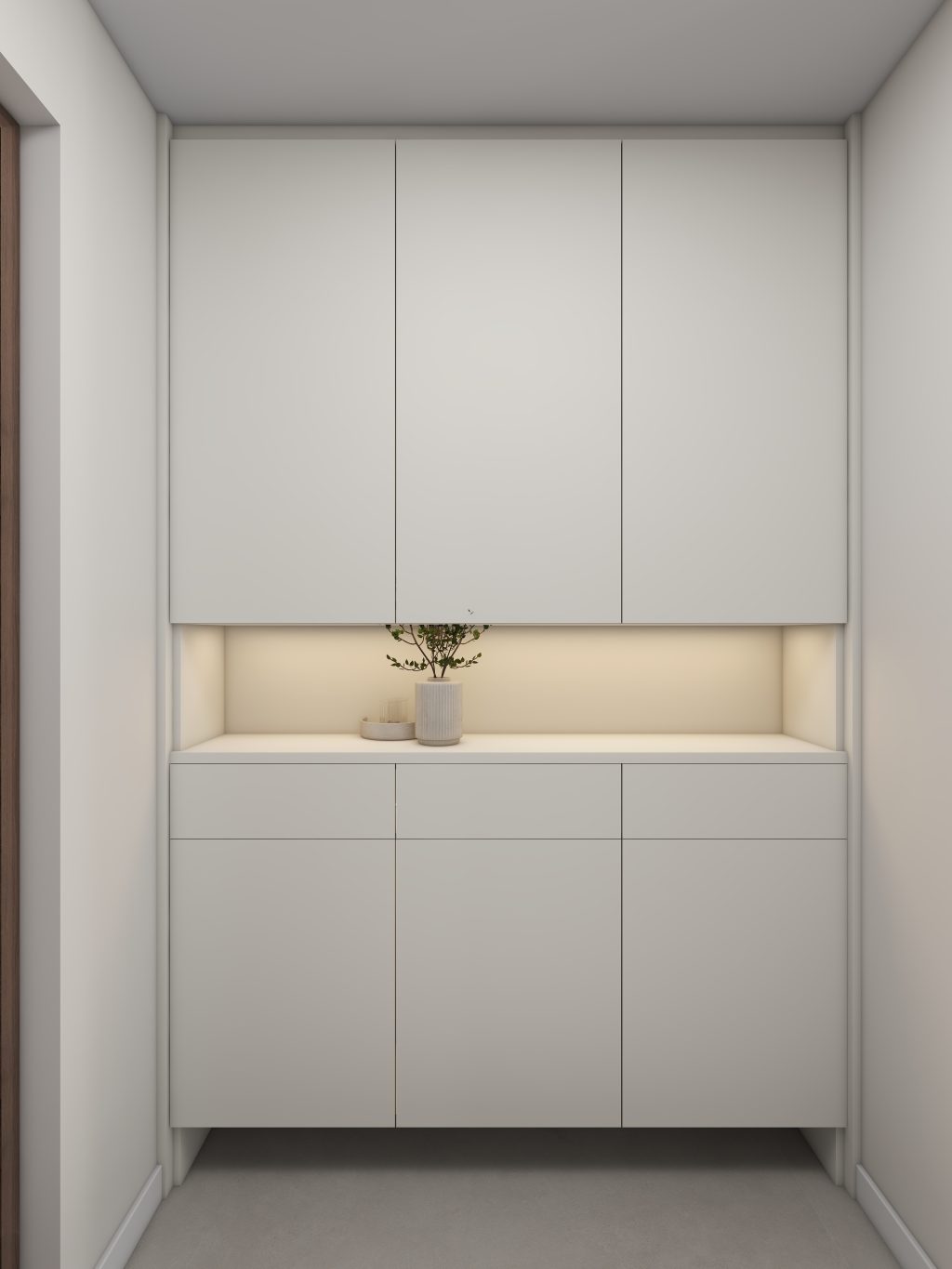 Foyer Full Height Shoes Cabinet  (5.5 feet)