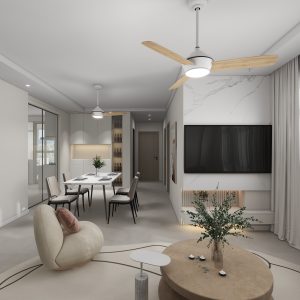 Living Suspended Tv Console & Feature Wall  (5 feet)
